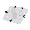 P-Tisch, ABS-Kunststoff weiß, 300 x 210 mm, passend für Tablets von 10" - 13", Einspannbereich 151-297 x 103-207 mm